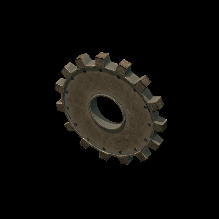 Low poly gear 02 preview