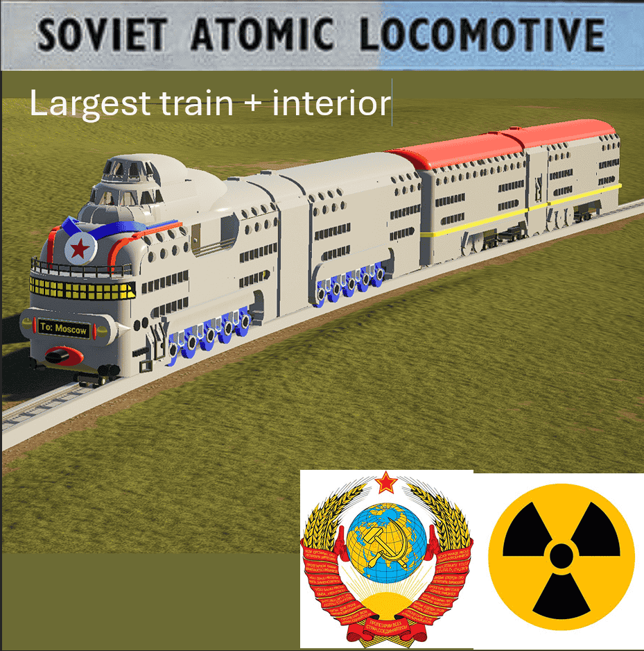 Largest soviet nuclear locomotive prototype