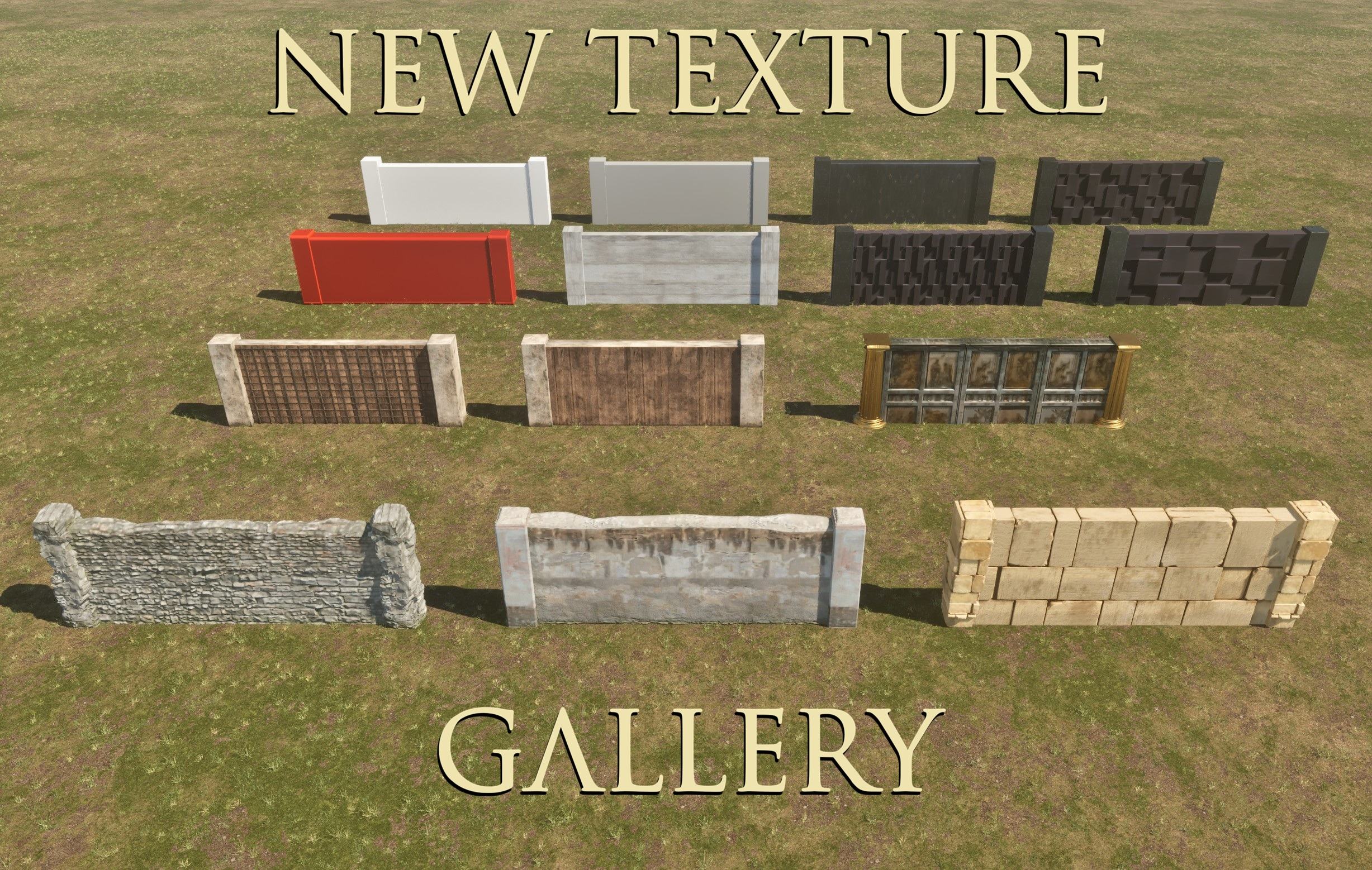 [Texture Pack] - 12+ new wall textures!