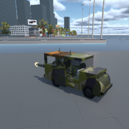 Vanguard Motors: X3 Model 2 Utility Vehicle - Canvas carrier - Army