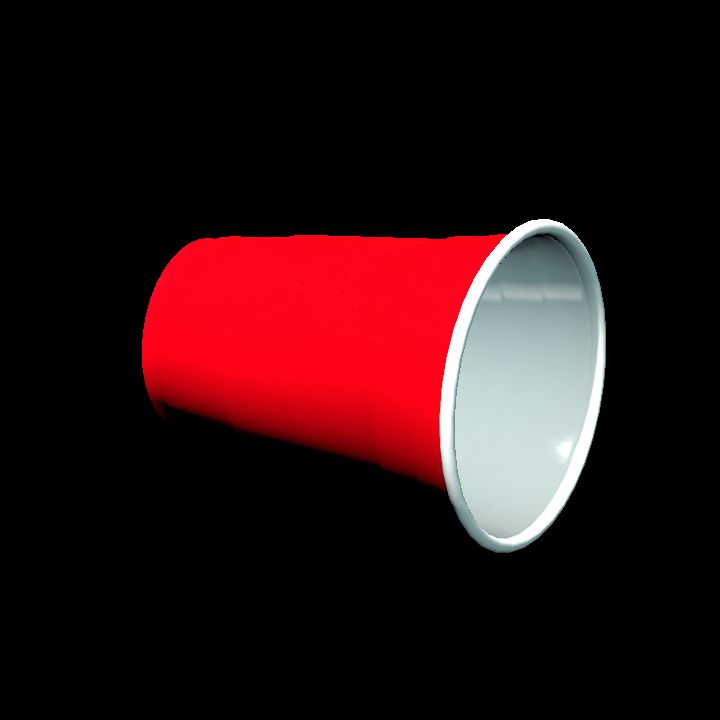 Cup, Red Party (Recumbent)