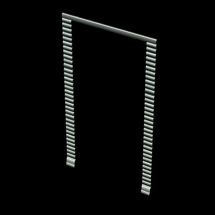 Corrugated wall door #2