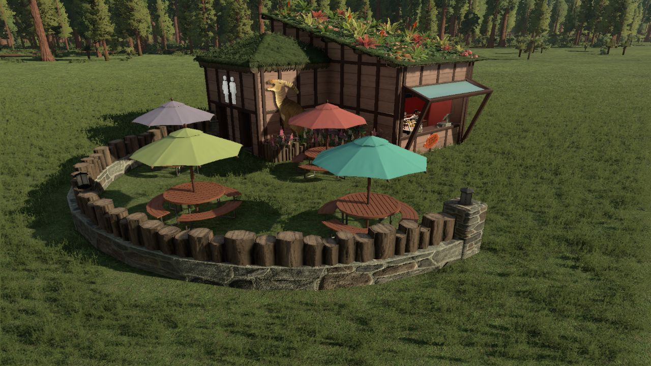 Woodland Kiosk/Bathroom Combo Flipped