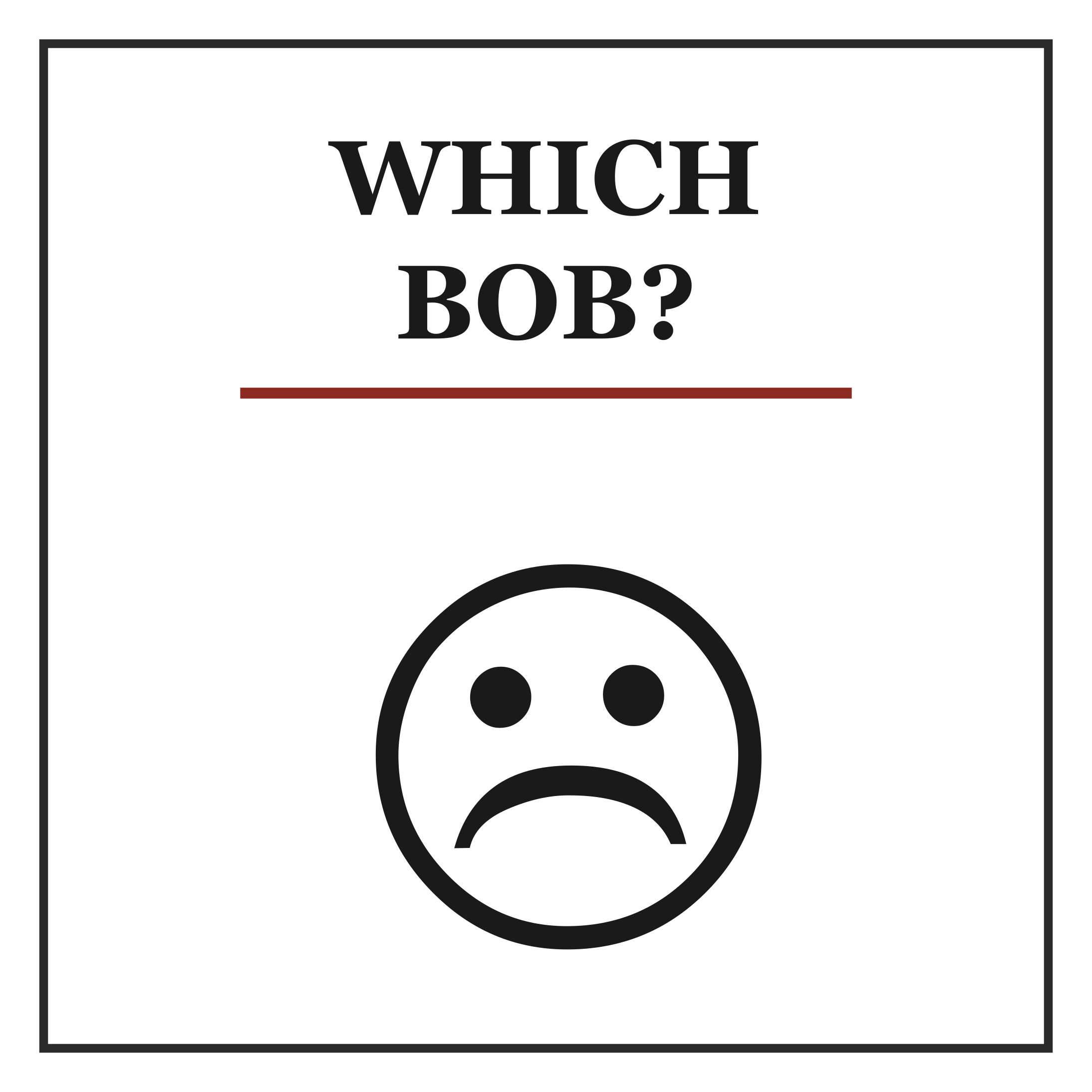 Which Bob?