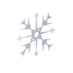 Standing snowflake