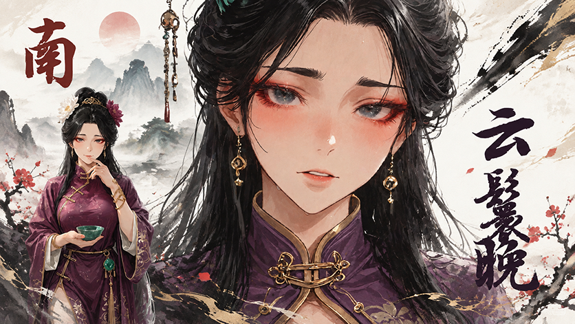 <size=20><color=#F59E0B>【南】</color><color=#C52222>云鬟晚 preview