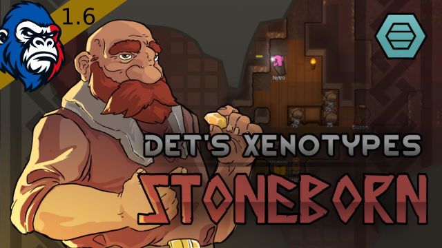 Det's Xenotypes - Stoneborn [Fr] mod preview for RimWorld