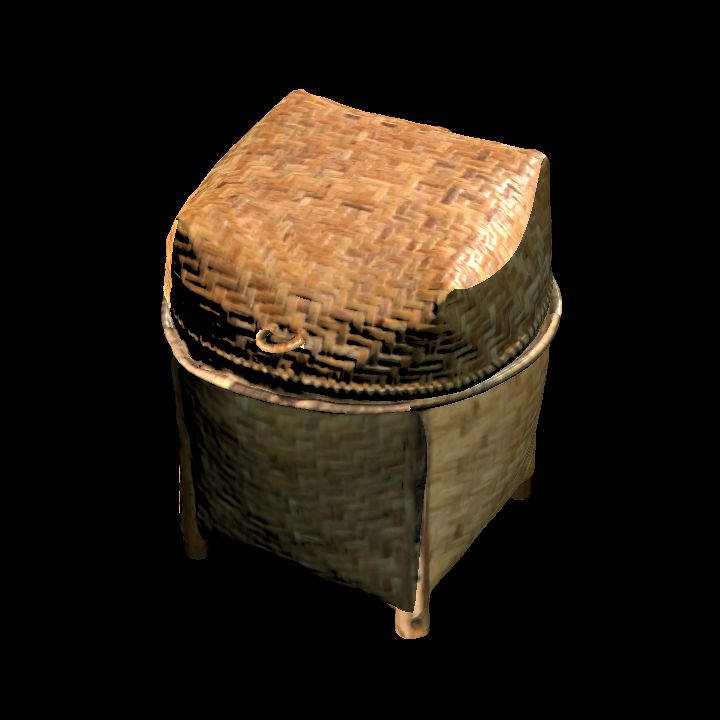 Wicker basket - closed