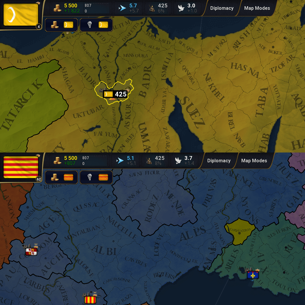 Dark Top Bar UI