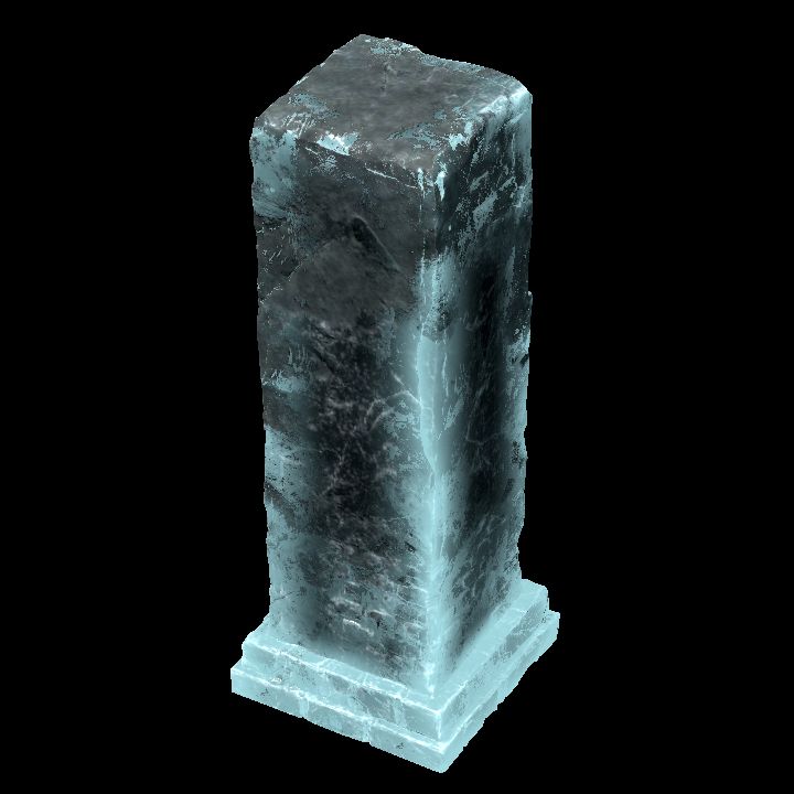 Ruined Column Light Blue