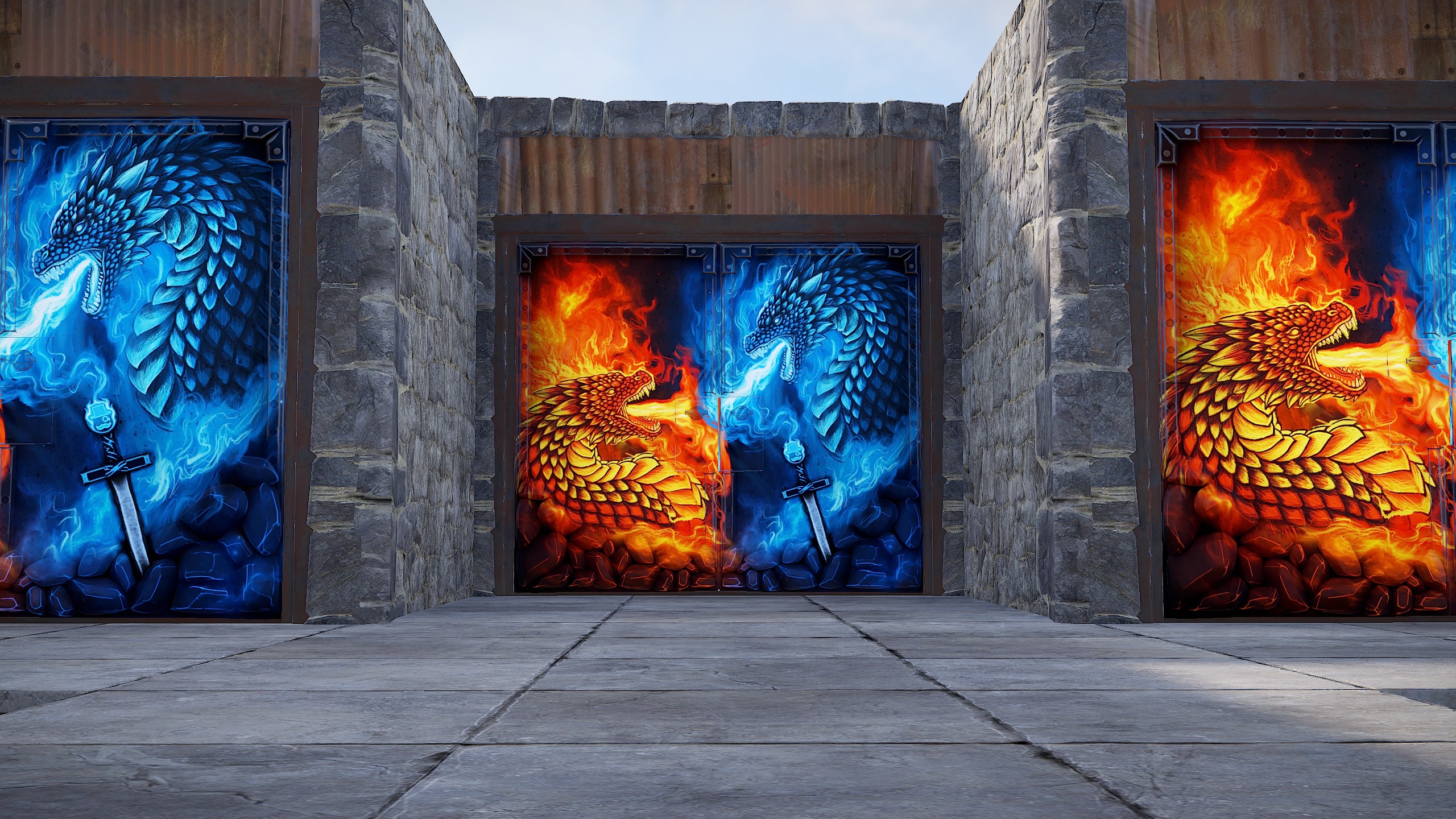 FancyOrb Double Door
