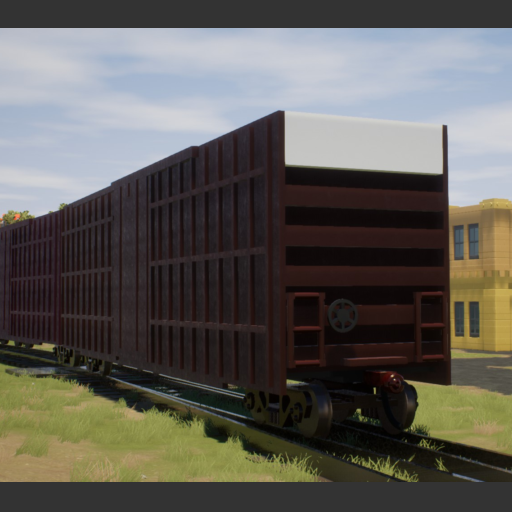 53' Brown Hi-Cube Boxcar