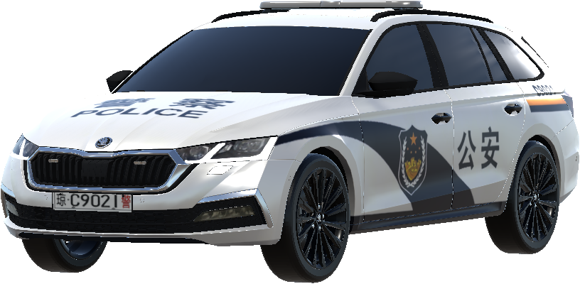 Chinese police car livery