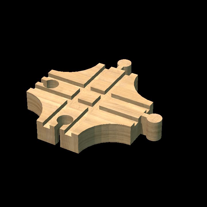 Wooden Track Cross