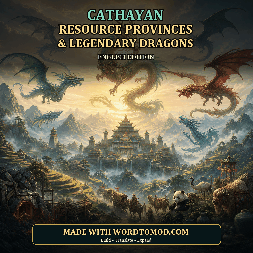 Cathayan Resource Provinces & Legendary Dragons — English Edition