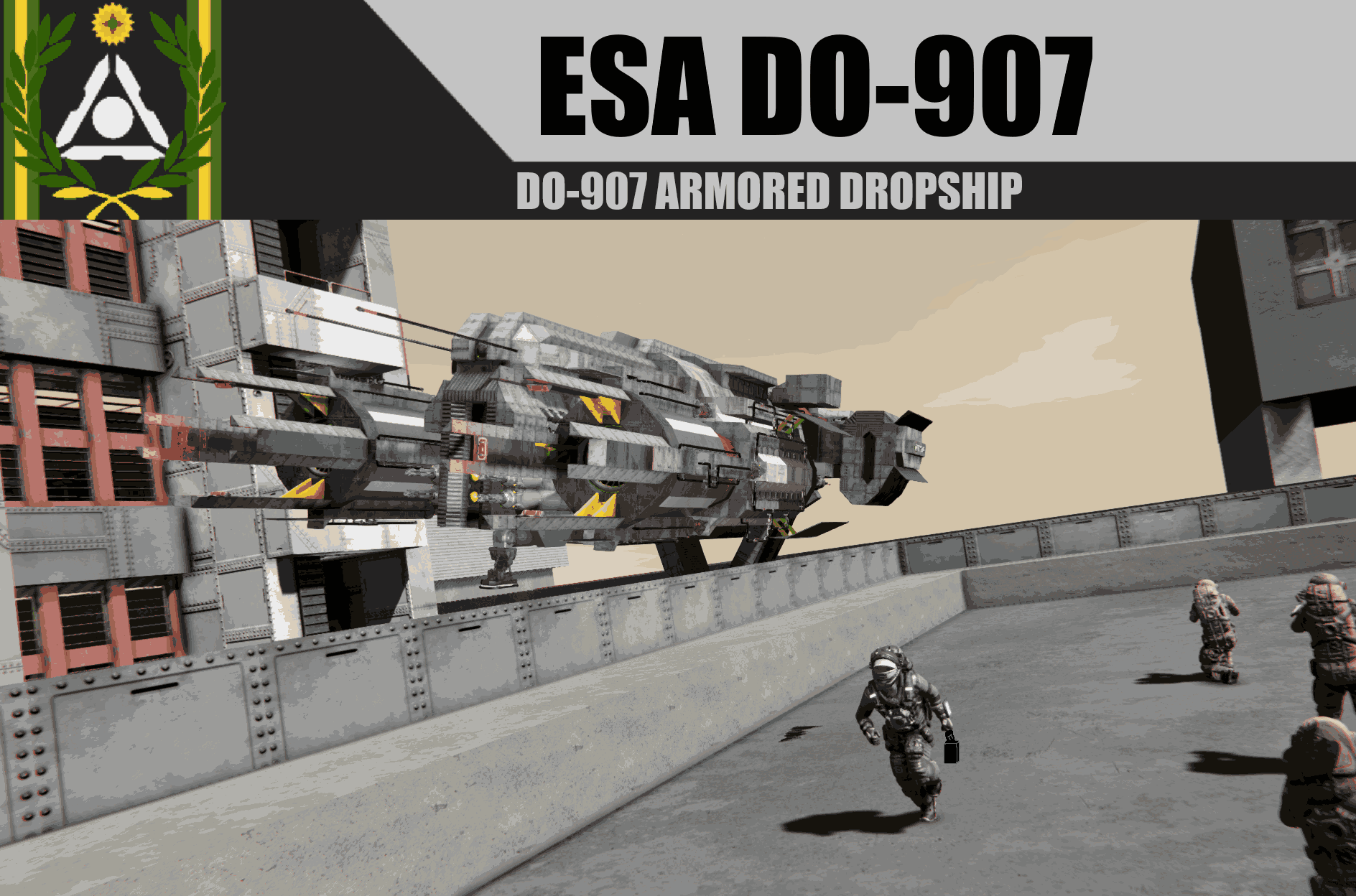 ESA DO-907 Armored Dropship preview