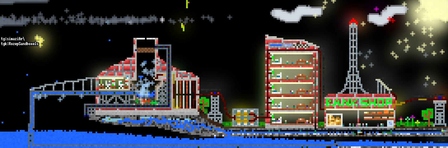 Thermal power plant with city ТЭС с городом