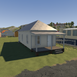 southern shotgun house (3 rooms, unfurnished)