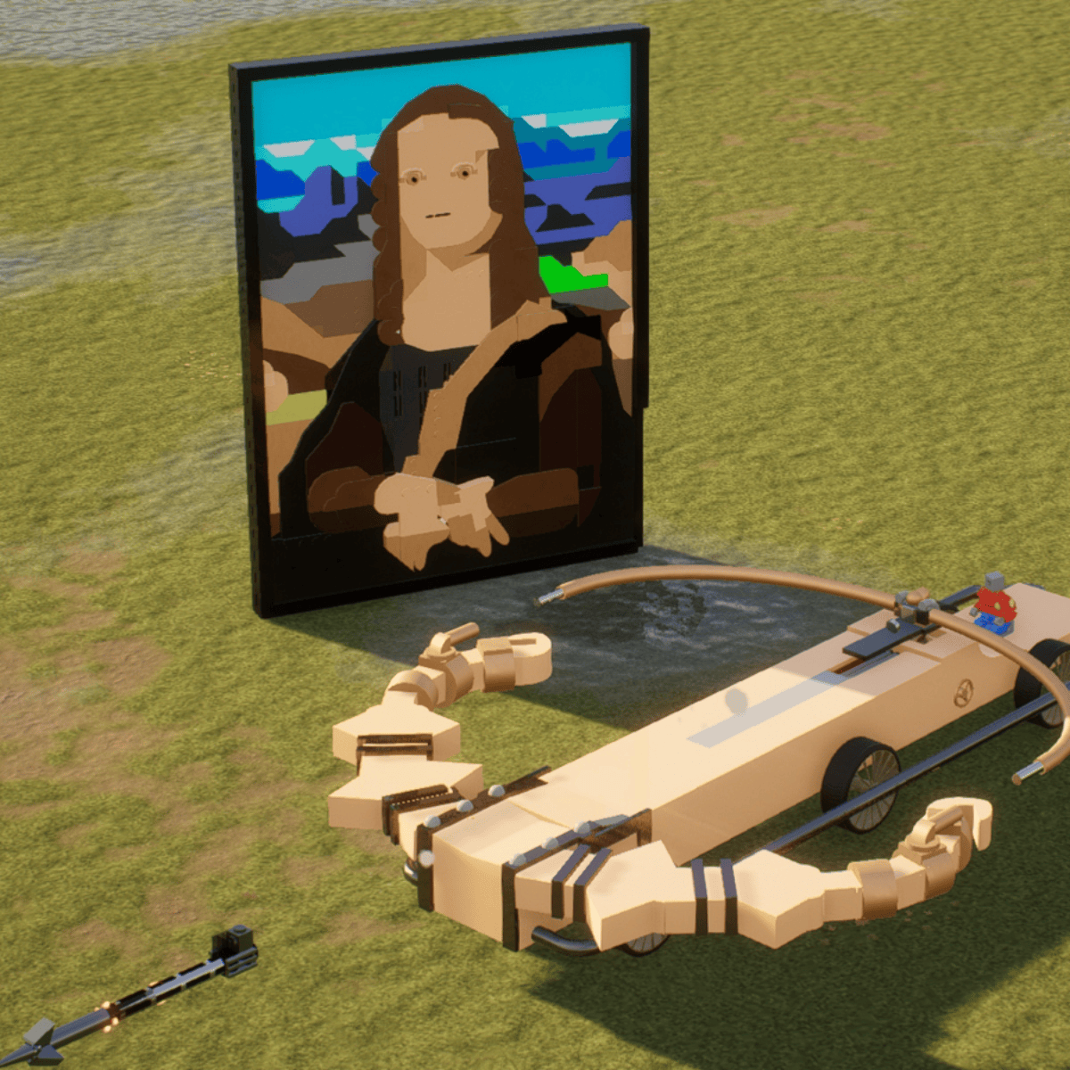 Da Vinci giant crossbow of power