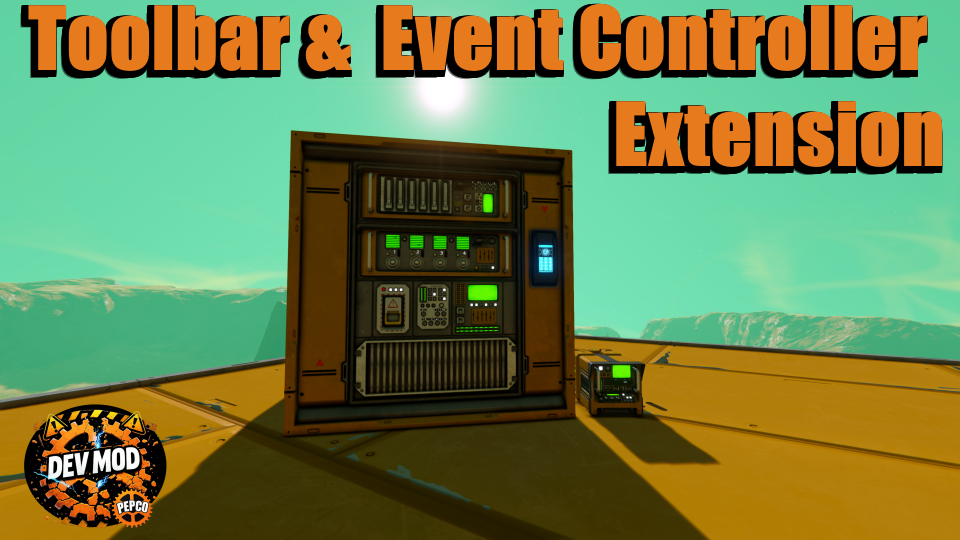 Toolbar & Event Controller Extension DEV preview