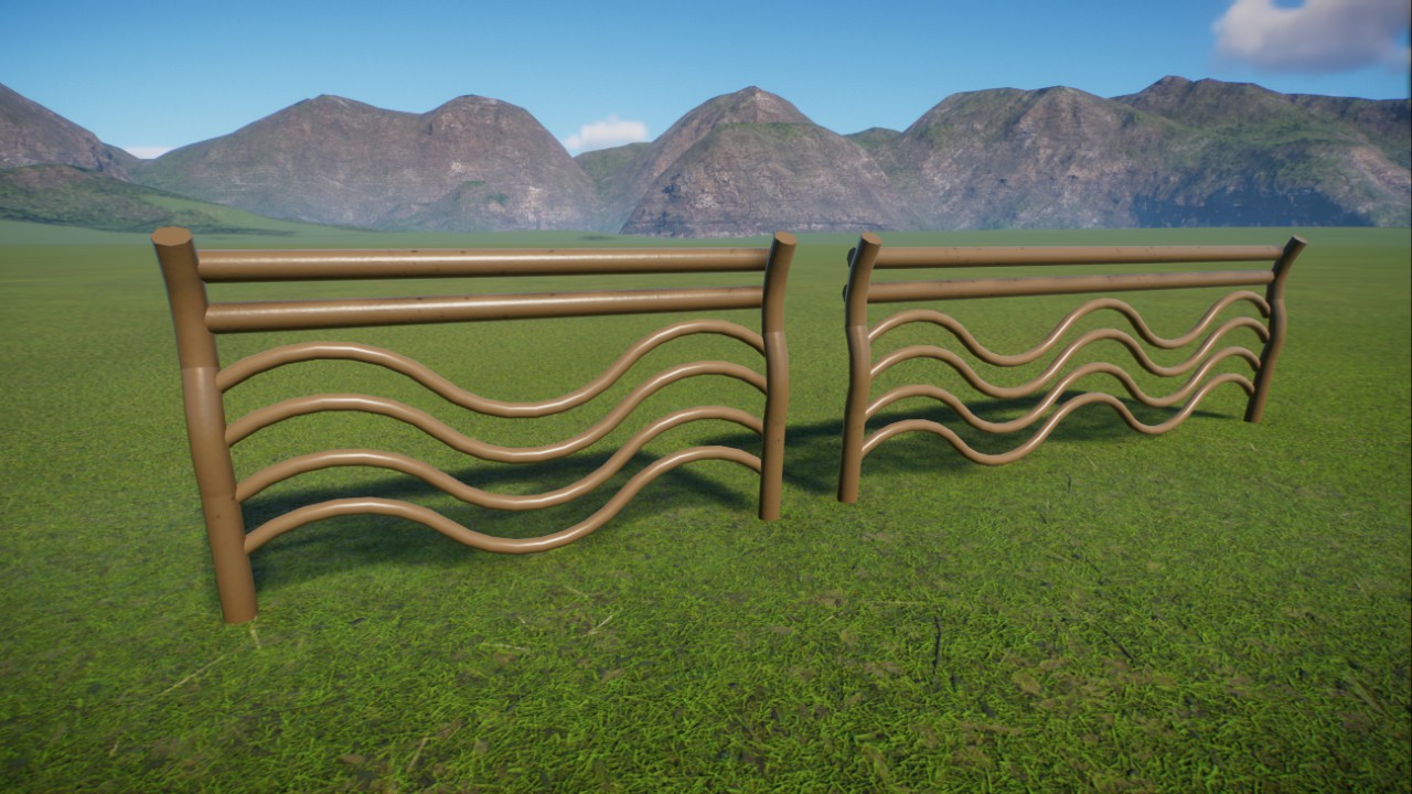 Wavy Metal Fence