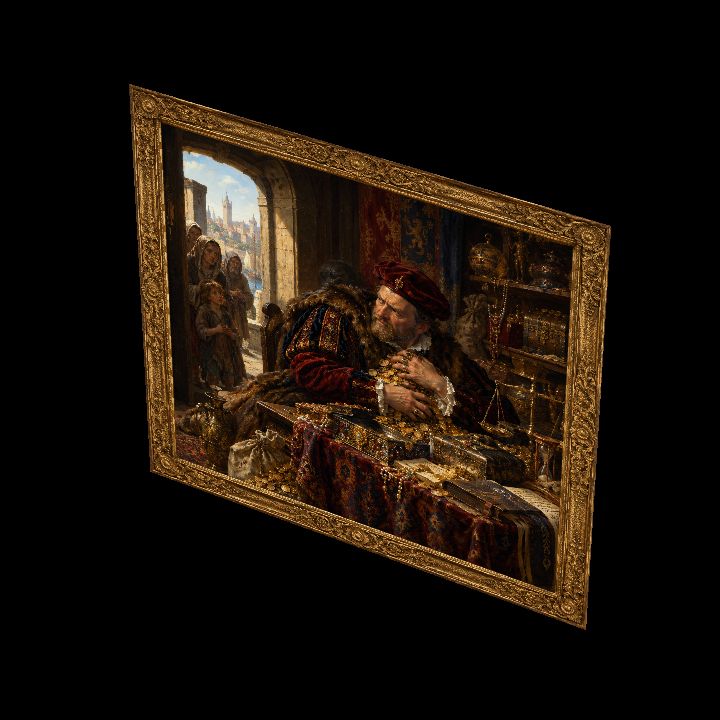 Painting, 7 Deadly Sins: Greed {2D}
