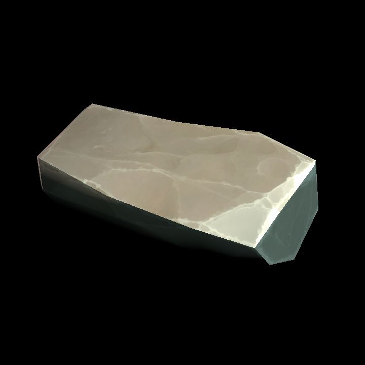 Rock - white, low-poly - 01B preview