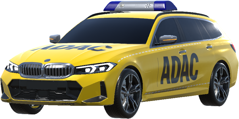 Polizeistreifenwagen ADAC