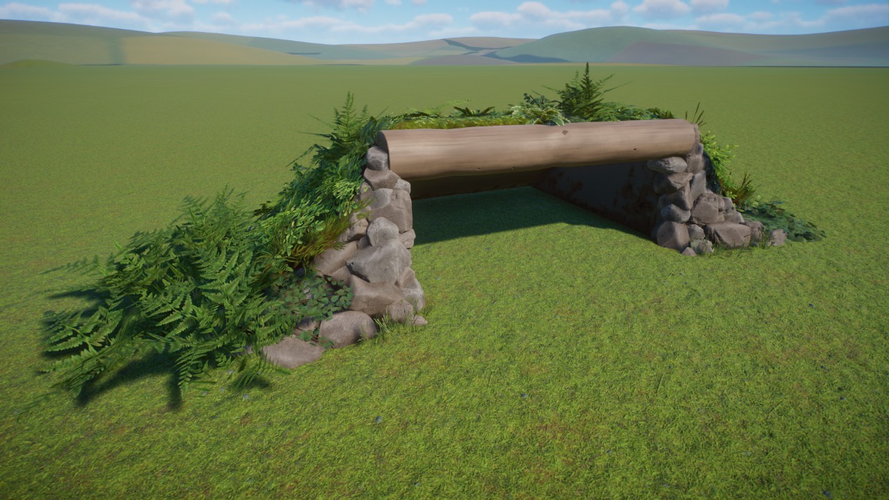Overgrown Hill Animal Hideaway