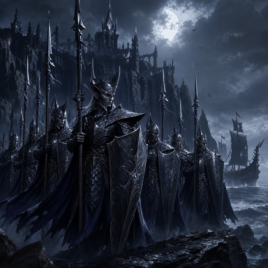 Exiled Shadow Guards for Dark Elves