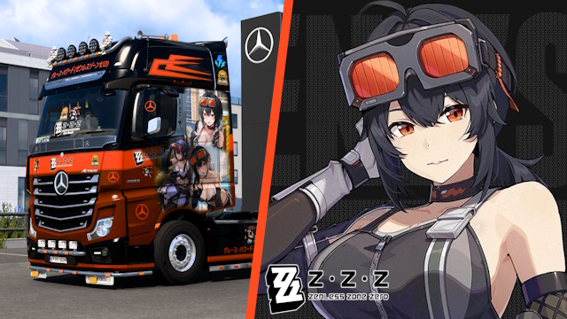 Mercedes Actros MP4 Grace Howard - Zenless Zone Zero [Airbrush Skin]
