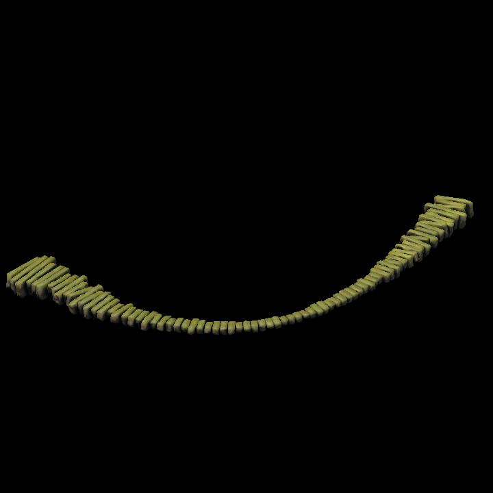 Pathways curved - Plain long curve 2