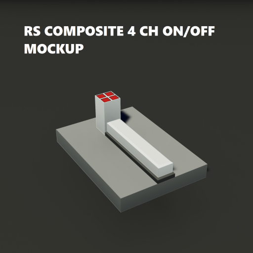 RS Composite 4 Ch On/Off Mockup