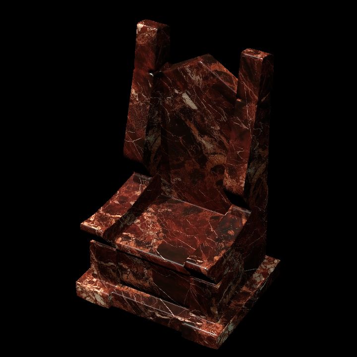 Throne, Crimson Marble