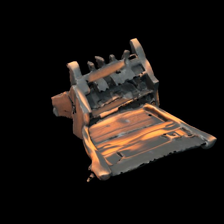 Burnt furniture - chair 2