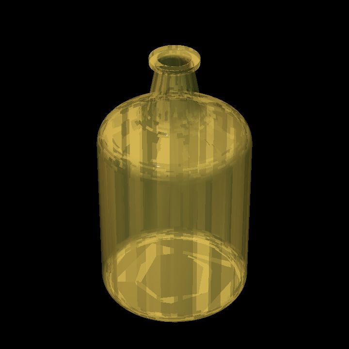 Empty glass jar 2 uncorked