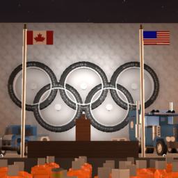 Podium / Backdrop for Speeches