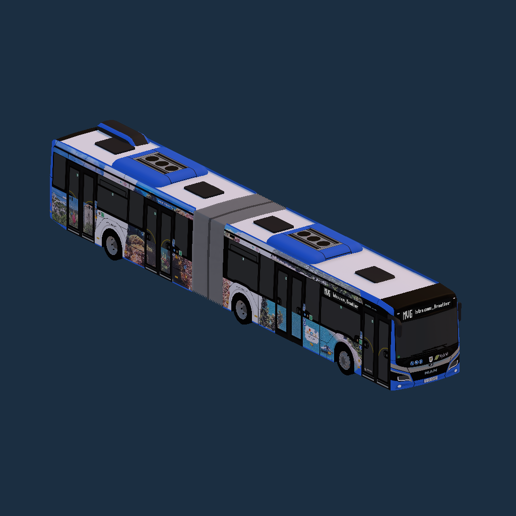 New MAN Lion´s City 18C EfficientHybrid MVG München mbH Vollwerbung: Istra.com ,,Kroatien´´