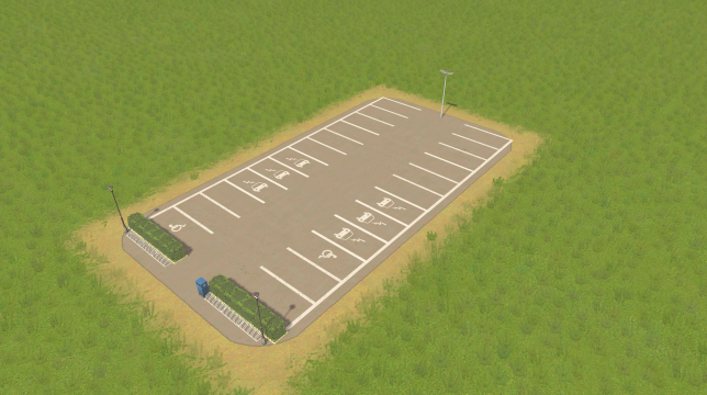 Parkinglot with bicycle racks (2x4) preview