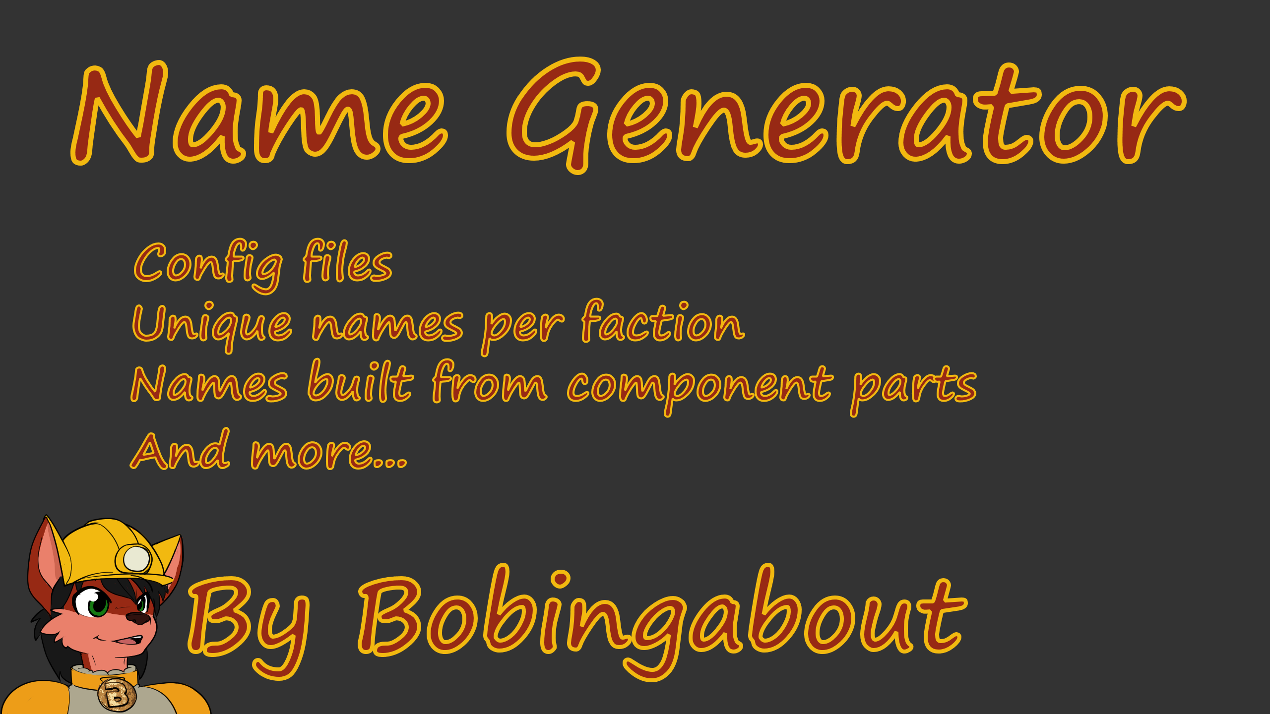 Bobingabout Name Generator