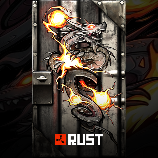 Dragon Flame Sheet Metal Door (GLOW)