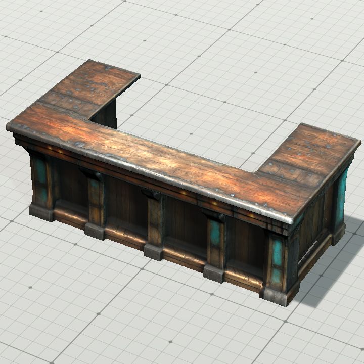 Bar Top - right angles (1)