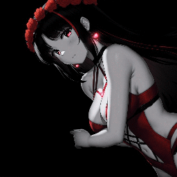 Girl Dark Background 4K