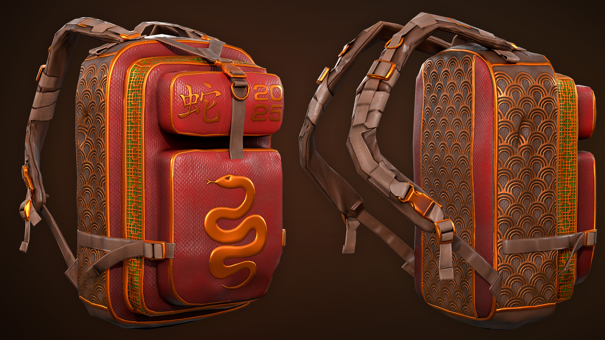 Lunar Snake Backpack