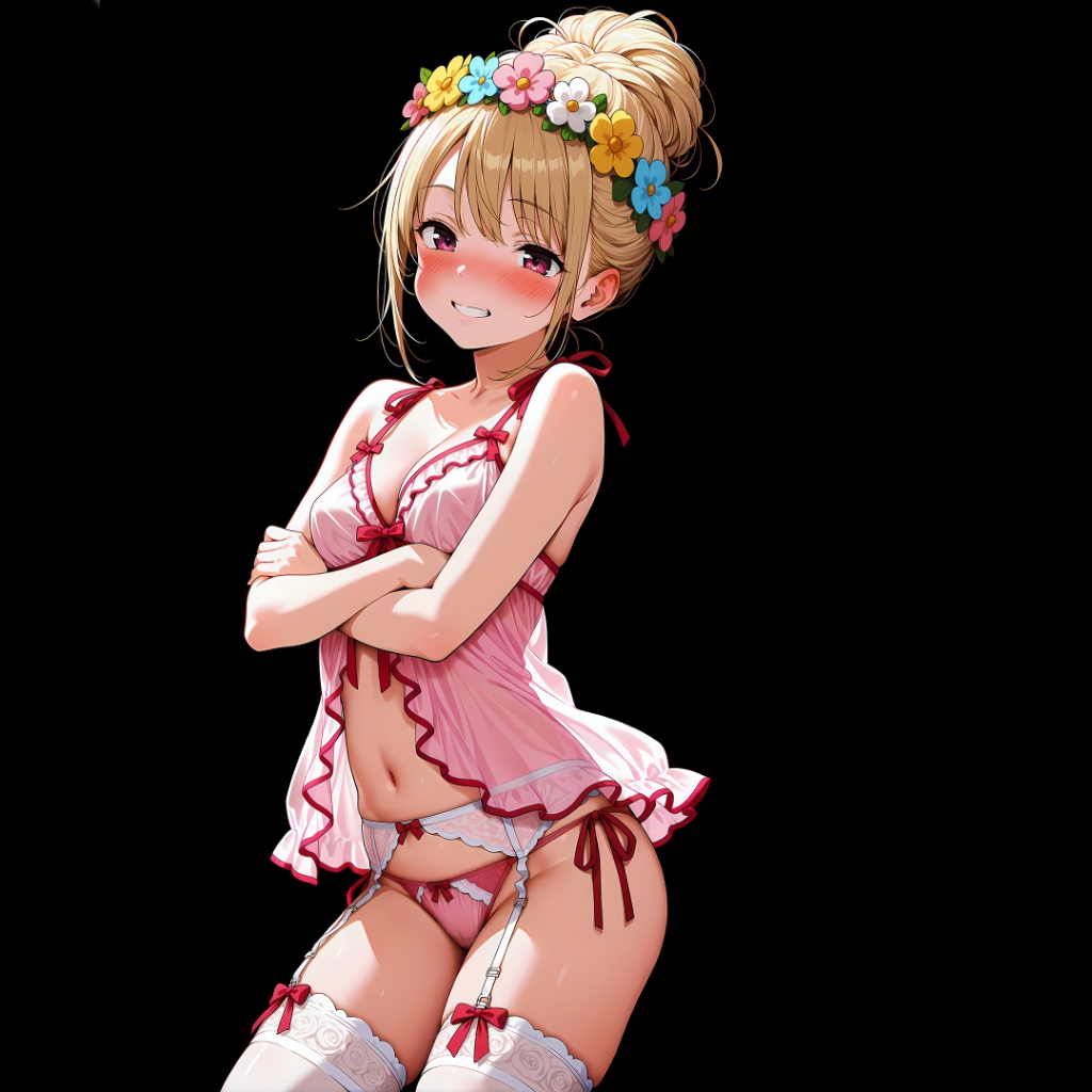 Girl | Dark Background | Dark & Colored Versions | 4K