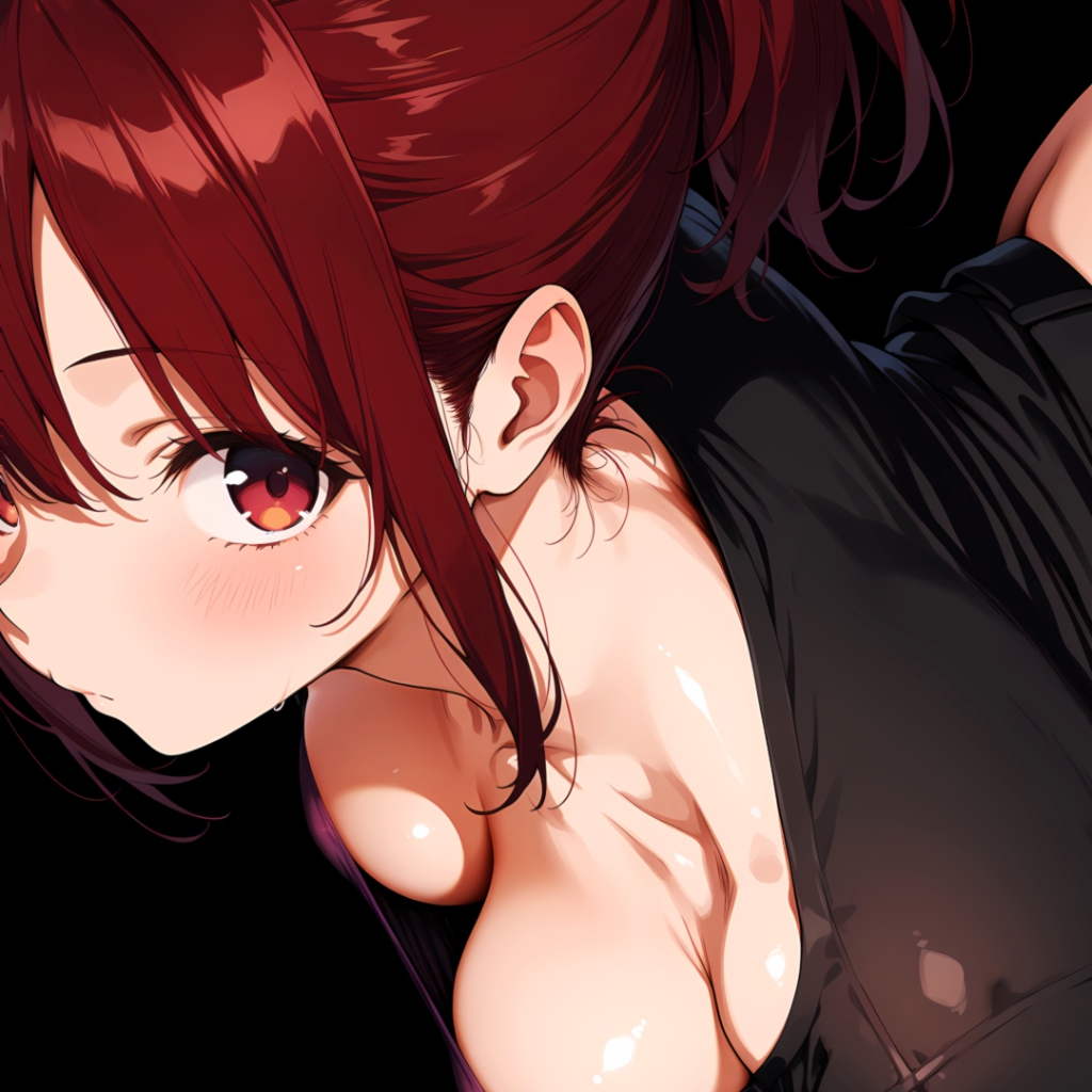 Girl | Dark Background | Dark & Colored Versions | 4K