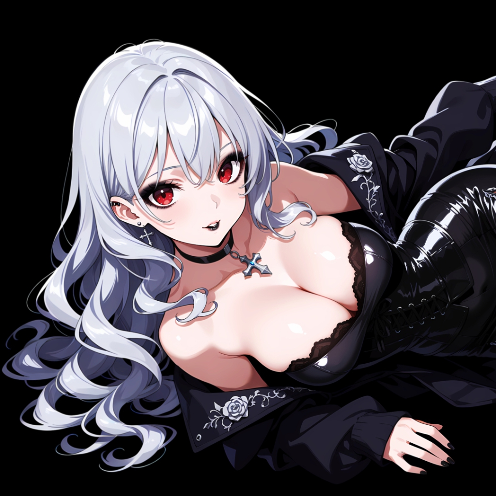 Girl | Dark Background | Dark & Colored Versions | 4K