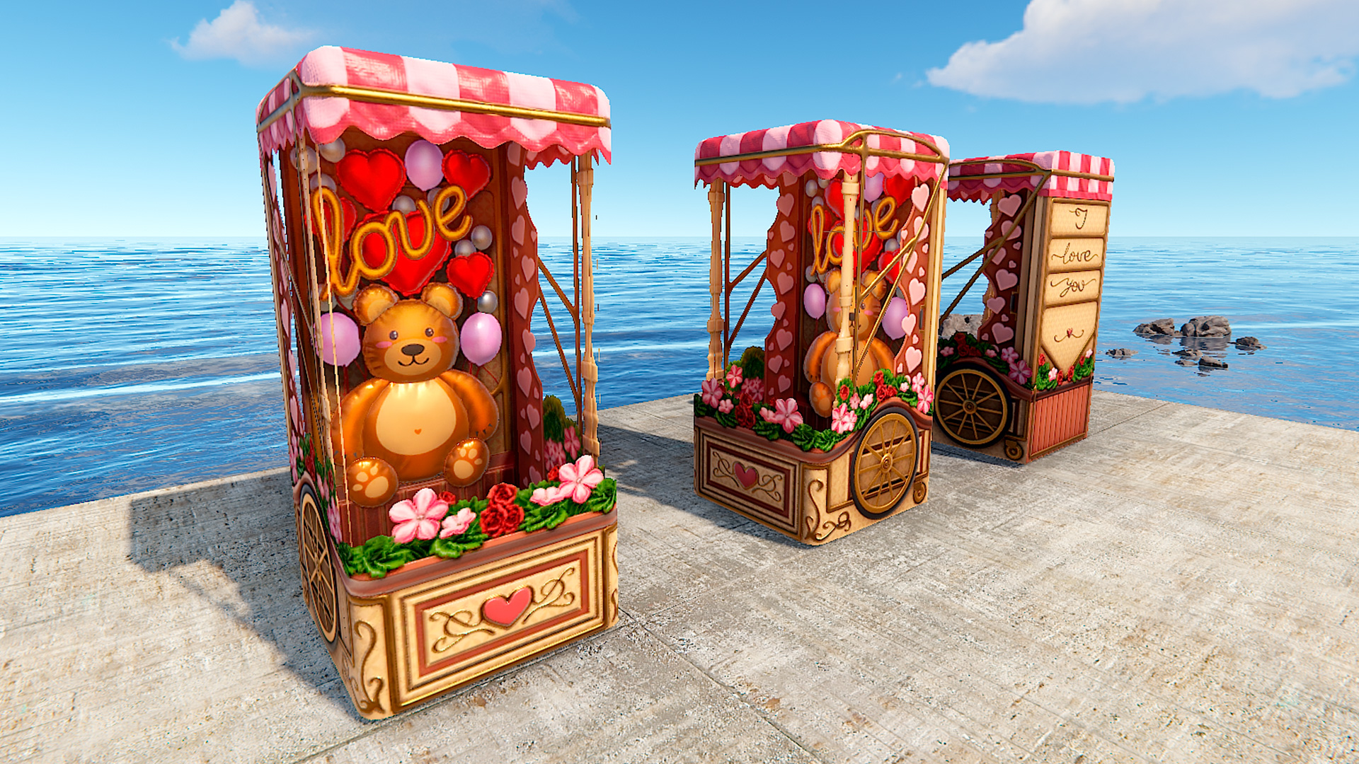 Lovely Balloon Cart