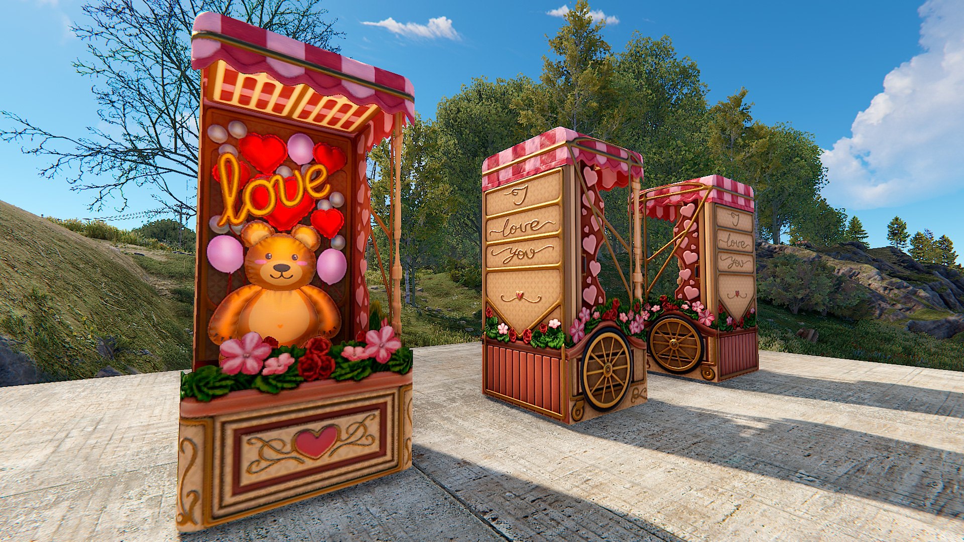 Lovely Balloon Cart