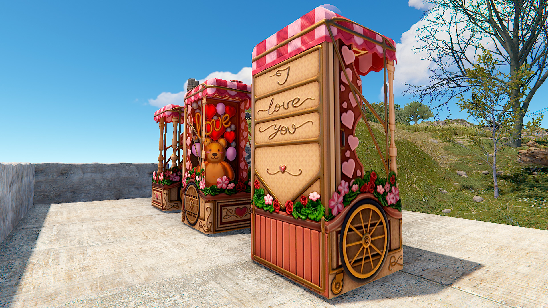 Lovely Balloon Cart